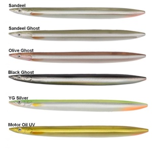 Savage Gear Line Thru Sandeel 125mm Motoroil UV