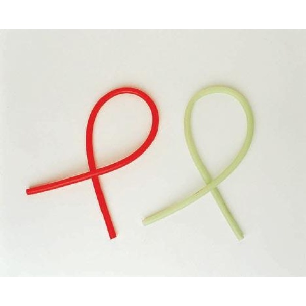 GUMMISLANGE 2MM 0,5M RØD