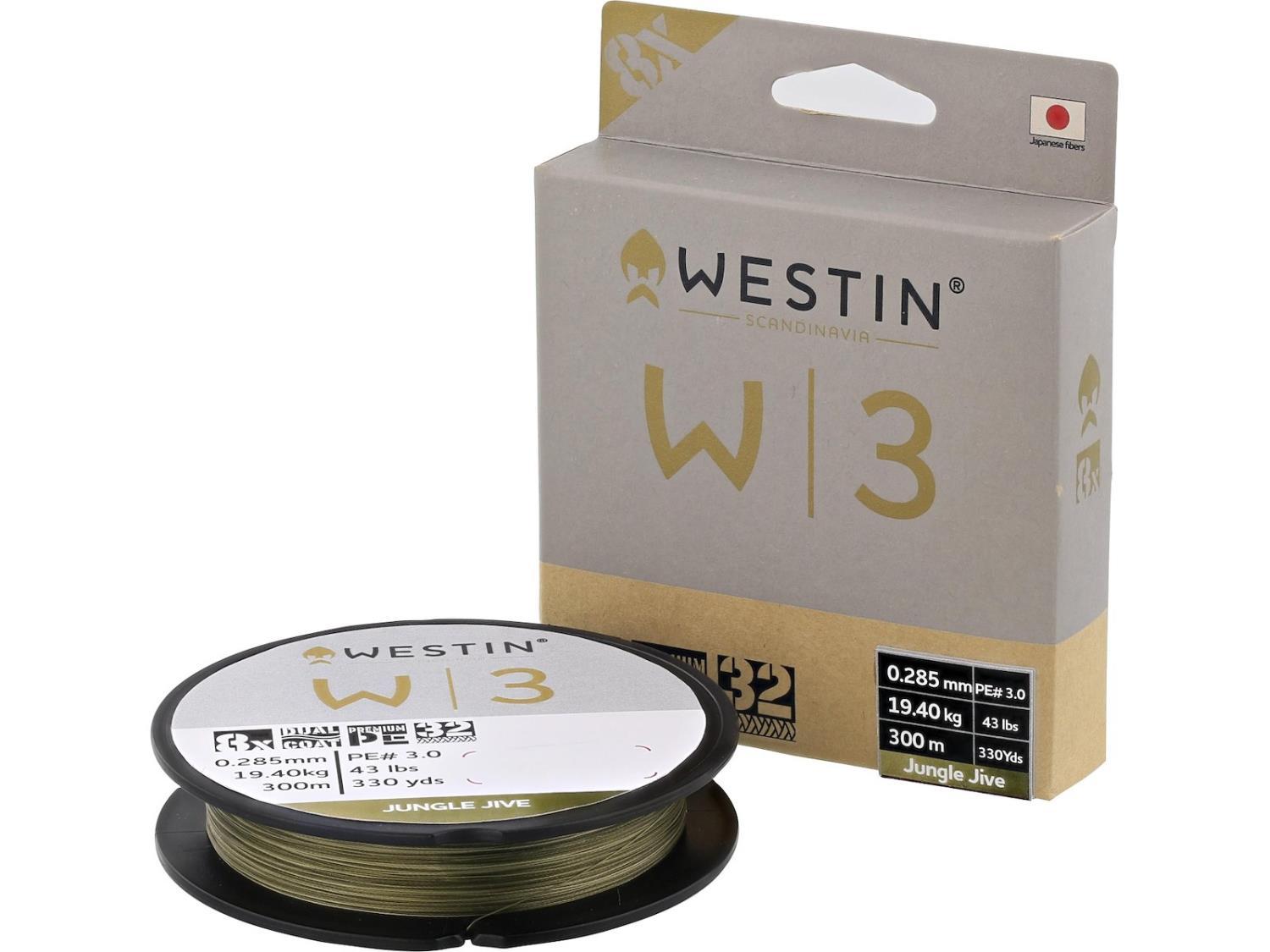 Westin W3 DeadBait 8-Braid 300m/330yds 0,285mm 19,4kg
